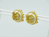 Secondhand Chanel Vintage Round CC Clip-On Earrings Metal with Faux