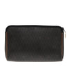 Christian Dior Vintage Honeycomb Zip Pouch Coated Canvas