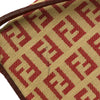 Fendi Vintage Flap Crossbody Bag Zucchino Coated Canvas