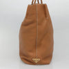 Secondhand Prada Embossed Logo Convertible Open Tote Vitello Daino
