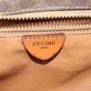 Celine Vintage Macadam Circle Logo Shoulder Bag Canvas and Leather