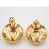 Secondhand Chanel Vintage Round Clip-On Earrings Metal with Faux