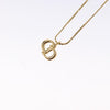 Secondhand Christian Dior CD Pendant Necklace Gold-plated