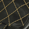 Chanel Surpique Zip Around Satchel Quilted Leather