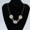 Chanel Camellia CC Long Necklace Metal with Faux Pearls