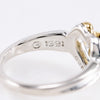 Tiffany & Co. Heart Ribbon Ring Silver 925 and K18 Yellow Gold