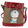 Secondhand Gucci Doraemon Bucket Bag Printed Mini GG