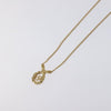 Secondhand Christian Dior CD Pendant Necklace Gold-plated