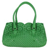 Secondhand Bottega Veneta Intrecciato Green Leather Bags