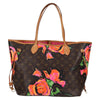 Louis Vuitton Neverfull Tote Limited Edition Monogram Roses