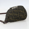 Fendi Vintage Pocket Shoulder Bag Zucca Canvas