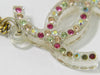 Secondhand Chanel Rainbow CC Pendant Necklace Metal and Crystals