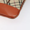 Secondhand Burberry Front Pocket Messenger Bag Check Embossed
