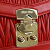 Secondhand Miu Miu Flap Lock Shoulder Bag Matelasse