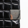 Chanel Chocolate Bar Chain Clutch Quilted Patent