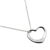 Tiffany & Co. Elsa Peretti Open Heart Pendant Necklace Sterling Silver