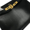 Hermes Kelly Handbag Black Box Calf with Gold Hardware