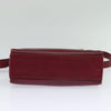 Secondhand Celine Circle logo Burgundy Leather Bags
