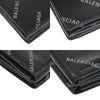Secondhand Balenciaga Trifold Wallet Black Leather Accessories