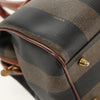 Fendi Vintage Pequin Convertible Boston Bag Coated Canvas