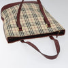Secondhand Burberry Nova Check Tote Canvas and