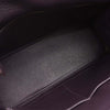 Secondhand Hermes Kelly Handbag Purple Clemence with Palladium Hardware