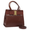 Salvatore Ferragamo Convertible Vara Bow Tote Leather