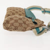 Secondhand Gucci Vintage Double Belt Bag GG Canvas with