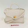 Secondhand Bally Handbag White Leather Bags