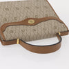 Christian Dior Vintage Honeycomb Handbag Canvas Leather