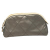 Chanel Biarritz Cosmetic Pouch Quilted Coated Canvas