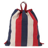 Secondhand Gucci Logo Drawstring Backpack Striped