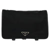 Secondhand Prada Logo Pouch Black Nylon Accessories