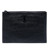 Secondhand Saint Laurent Croc Embossed Leather Monogram Document Holder
