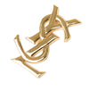 Secondhand Saint Laurent Gold Plated Cassandre Pin Brooch