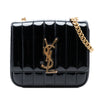 Secondhand Saint Laurent Small Patent Monogram Vicky Chain Bag