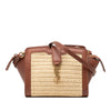Secondhand Saint Laurent Toy Raffia Monogram Downtown Cabas