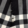 Secondhand Burberry Plaid Fringe Scarf - '00s