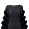 Secondhand Jean Paul Gaultier Fur and Fringe Sleeve Dress - '90s