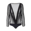 Secondhand Saint Laurent Semi Sheer Bodysuit - '10s