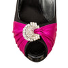 Secondhand Giuseppe Zanotti Brooch Satin Pumps - '10s