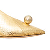 Secondhand Jimmy Choo Metallic Snakeskin Orb Pumps - '10s