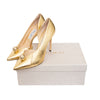 Secondhand Jimmy Choo Metallic Snakeskin Orb Pumps - '10s
