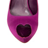 Secondhand Alexander McQueen Heart Peep-toe Pumps - '10s