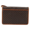 Celine Vintage Macadam Circle Logo Canvas and Leather
