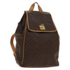 Celine Vintage Drawstring Flap Macadam Coated Canvas