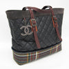 Chanel Paris-Edinburgh Tote Quilted Mixed Coated Canvas with Flannel