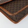 Celine Vintage Macadam Circle Logo Canvas and Leather