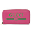 Gucci Vintage Logo Zip Around Leather