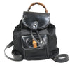 Gucci Vintage Bamboo Nylon and Patent Leather